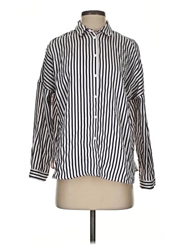 Zara Basic Long Sleeve Button-Down Shirt (view 1)