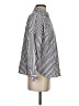 Zara Basic Stripes Ivory Black Long Sleeve Button-Down Shirt Size S - photo 4