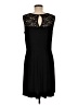 En Focus Studio Solid Black Cocktail Dress Size M (estimated) - photo 2