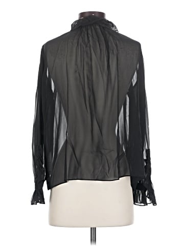 FRAME Long Sleeve Silk Top (view 2)