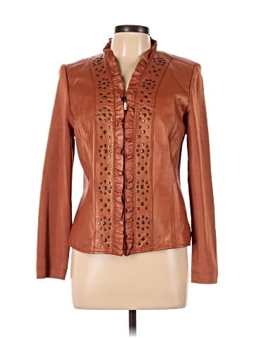 Peter Nygard Leather Jacket (view 1)