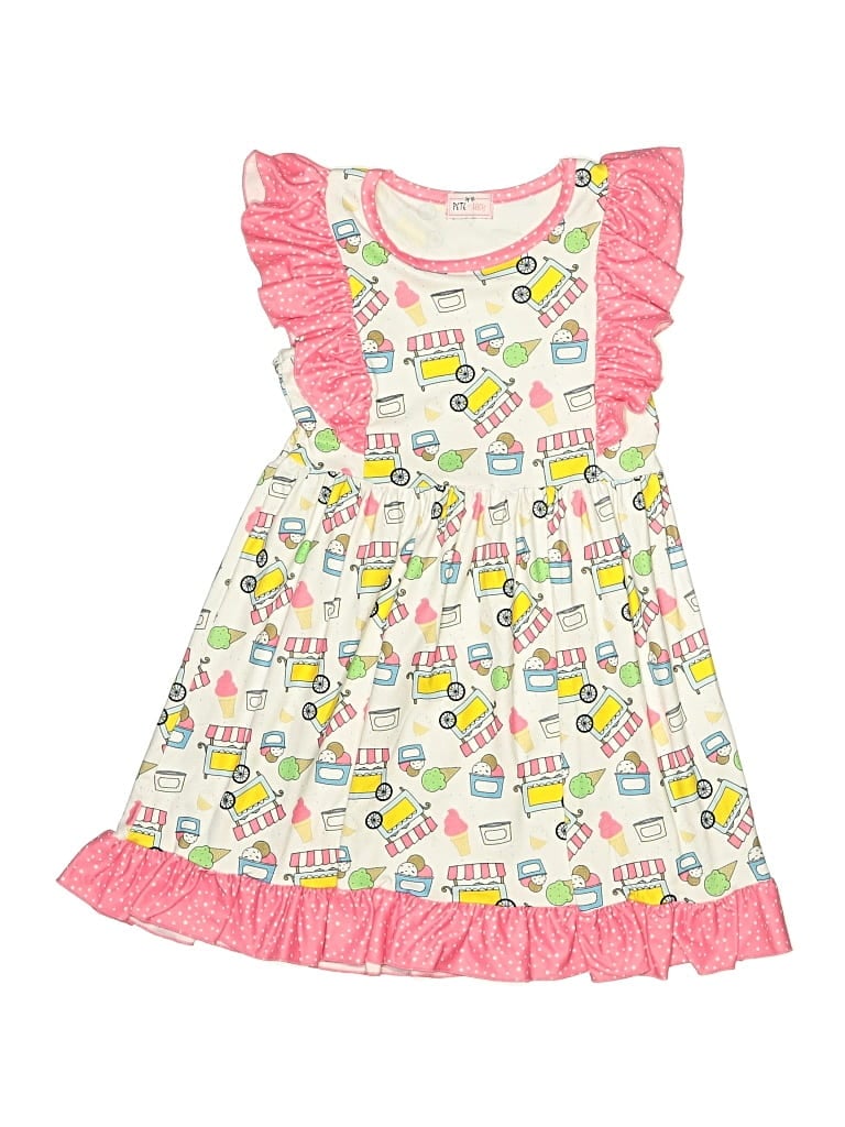 Pre-owned Assorted Brands Kids' Dress In Ivory
