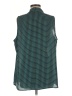 Laundry by Shelli Segal 100% Polyester Teal Sleeveless Blouse Size L - photo 2