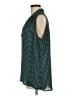 Laundry by Shelli Segal 100% Polyester Teal Sleeveless Blouse Size L - photo 5
