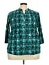 Notations Teal 3/4 Sleeve Blouse Size 2X - photo 1