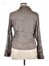 Un Deux Trois Metallic Gray Long Sleeve Blouse Size EU 46 / US 16 - photo 2