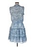 Elan 100% Polyester Paisley Blue Casual Dress Size M - photo 2