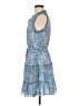 Elan 100% Polyester Paisley Blue Casual Dress Size M - photo 5