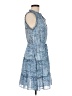 Elan 100% Polyester Paisley Blue Casual Dress Size M - photo 4