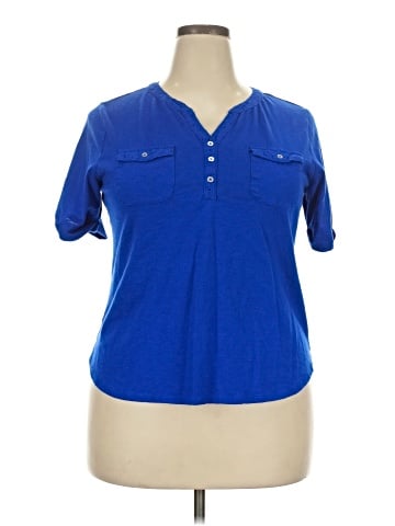 Croft & Barrow Short Sleeve Blouse (view 1)