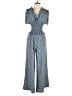 Max Studio Print Blue Jumpsuit Size M - photo 1