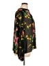 CAbi 100% Polyester Floral Black Long Sleeve Blouse Size XL - photo 4