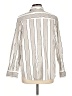 Talbots Stripes Ivory Long Sleeve Button-Down Shirt Size L - photo 2