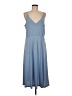 H&M Solid Blue Casual Dress Size M - photo 1