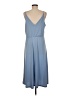H&M Solid Blue Casual Dress Size M - photo 2