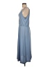 H&M Solid Blue Casual Dress Size M - photo 5