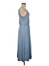 H&M Solid Blue Casual Dress Size M - photo 4