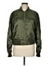 Topshop 100% Polyester Solid Green Jacket Size 8 - photo 1