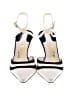 Salvatore Ferragamo Stripes Ivory Heels Size 8 1/2 - photo 2