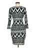 Say What? Chevron-herringbone Gray Casual Dress Size M - photo 2