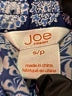 Joe Fresh Paisley Blue Casual Pants Size S - photo 7