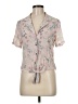 Candie's Floral Pink Short Sleeve Blouse Size M - photo 1