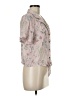 Candie's Floral Pink Short Sleeve Blouse Size M - photo 4