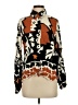 Zara Print Black Long Sleeve Blouse Size S - photo 1
