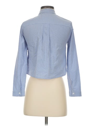 Topshop Long Sleeve Button-Down Shirt (view 2)