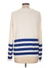 Liz Claiborne 100% Acrylic Stripes Ivory Pullover Sweater Size L - photo 2