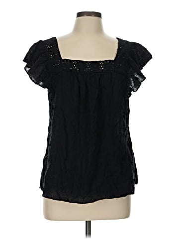 Max Studio Short Sleeve Blouse (view 1)