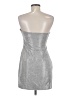 Forever 21 100% Polyester Metallic Silver Cocktail Dress Size M - photo 2