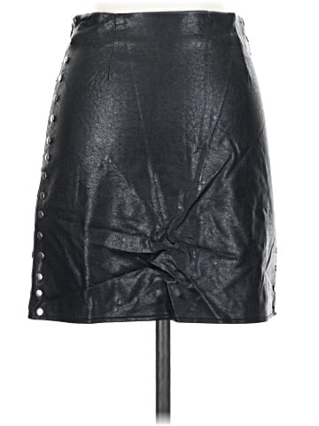 Missguided Faux Leather Skirt (view 2)