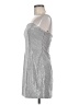 Forever 21 100% Polyester Metallic Silver Cocktail Dress Size M - photo 5