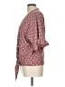 Max Studio Burgundy 3/4 Sleeve Blouse Size L - photo 5