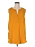 Gibson Latimer 100% Polyester Yellow Sleeveless Blouse Size M - photo 1