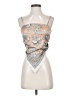 Fashion Silver Sleeveless Top Size S - photo 1