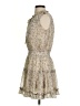 Papermoon 100% Polyester Tweed Tan Cocktail Dress Size S - photo 5