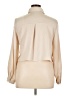 Zara 100% Polyester Color Block Ivory Long Sleeve Blouse Size XL - photo 2