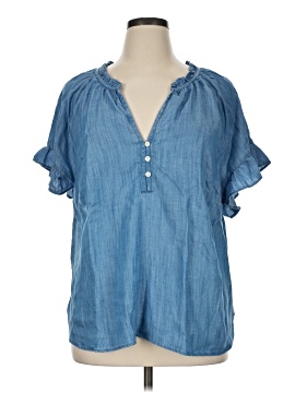 Lands' End Short Sleeve Blouse