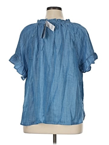 Lands' End Short Sleeve Blouse (view 2)