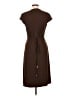 Apostrophe Solid Brown Casual Dress Size L - photo 2