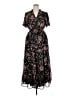 Torrid 100% Polyester Floral Black Casual Dress Size 1X Plus (1) - photo 1