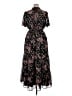 Torrid 100% Polyester Floral Black Casual Dress Size 1X Plus (1) - photo 2