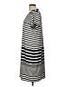 Chico's Stripes Gray Casual Dress Size Lg (2) - photo 5