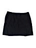 IZOD 100% Polyester Solid Black Casual Skirt Size 10 - photo 2