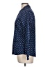 Laura Ashley Polka Dots Blue Long Sleeve Button-Down Shirt Size 10 - photo 5