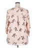Daniel Rainn 100% Polyester Floral Ivory 3/4 Sleeve Blouse Size 2X - photo 2