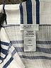 Dotti Stripes Blue 3/4 Sleeve Button-Down Shirt Size S - photo 7