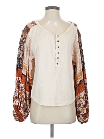Free People 3/4 Sleeve Blouse (view 1)
